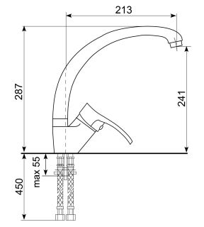 Смеситель для кухни Ulgran Classic U-001-302 песочный