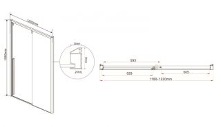 Душевая дверь Vincea Lugano VDS-1L120CL-1 120 см
