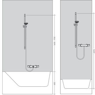 Душевой гарнитур Hansgrohe Crometta 85 Vario/UnicaC 27764000