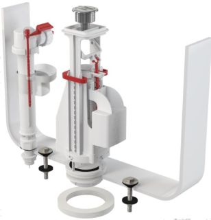 Выпускной комплект с двойной кнопкой AlcaPlast впускной механизм А17 1/2 SA08AS 1/2" CHROM