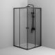 Душевой уголок AM.PM Sunny W87G-403-100100-BT профиль черный матовый 100х100 см