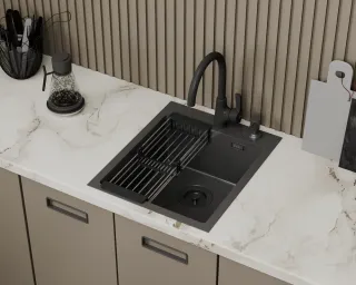 Мойка кухонная DQ  DKS415006 графит