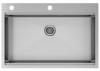 Мойка кухонная Paulmark Kroner-Pro PM707551-BS брашированная нержавеющая сталь