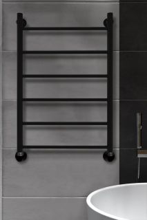 Полотенцесушитель водяной Indigo Line LLW80-50BR 80x50 см чёрный муар