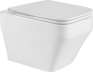 Подвесной унитаз Point Аврора PN41101 безободковый белый