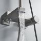 Душевая стойка Rose R1896T с термостатом пепельный