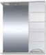 Зеркальный шкаф с подсветкой СанТа Родос 106016 60см правый белый