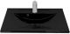 Мебельная раковина Stella Polar Корвет 80см чёрный металлик SP-00000904