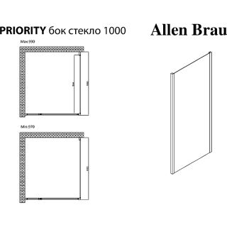 Боковая стенка Allen Brau Priority 3.31020.BA серебро браш