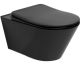 Подвесной унитаз Boheme Avva 972-B безободковый чёрный матовый
