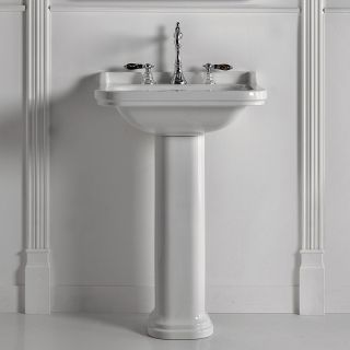 Раковина Kerasan Waldorf  4140K1bi/cr*3 Белая 60 см