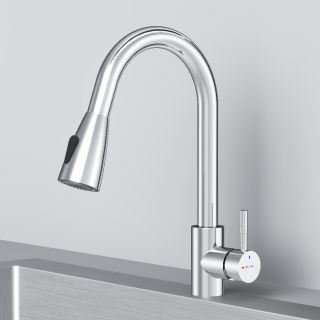 Смеситель для кухни Am.Pm X-Joy S F85B07500 с выдвижным изливом хром