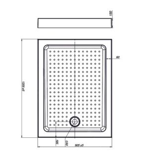 Душевой поддон Vincea VST-3AR-9012 120x 90 см