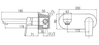 Смеситель для раковины Rav Slezak Colorado CO235CMAT Черный матовый