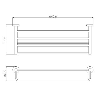 Полка для полотенец Rav Slezak Colorado COA0704 Хром