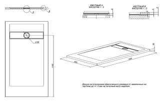 Душевой поддон Allen Brau Infinity  8.21004-AM Антрацит 140x80
