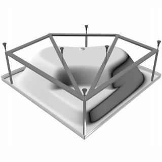 Каркас для ванны Vayer Kaliope 150x150 Гл000003449 Серый