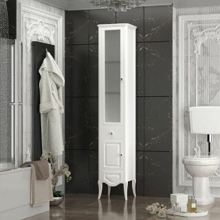 Шкаф-колонна Opadiris Брунелла 38 L 00-00004341 Белый матовый