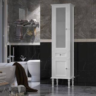 Шкаф-колонна Opadiris Кантара 46 L 00-00004353 Белый матовый