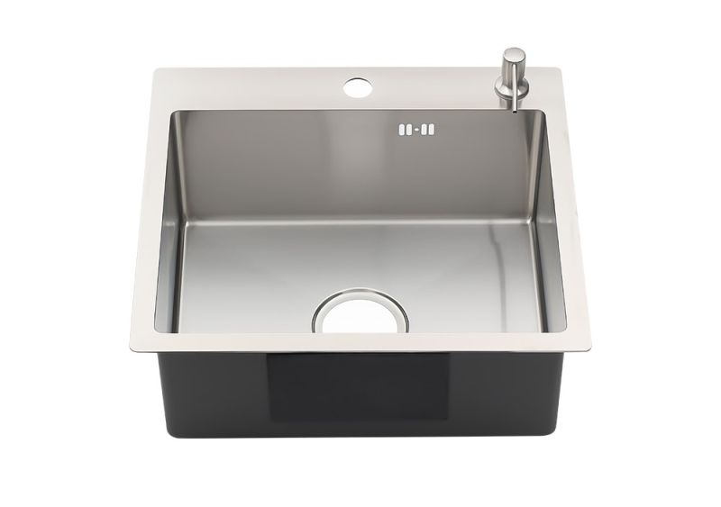 Мойка R5045H Melana ProfLine 3,0/200 сатин в комплекте с дозатором