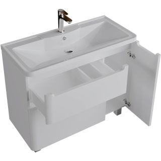 Тумба напольная под раковину Grossman ADEL-1010002-100см белая