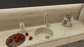 Кухонная мойка Florentina Лацио 780 антрацит