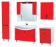 Тумба под раковину Bellezza Лагуна 105см красный 00000001371