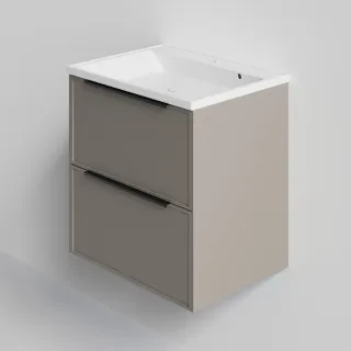 Тумба под раковину La Fenice Simpla FNC-01-SIM-C-80-2 бежевая матовая 80 см