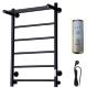 Электрический полотенцесушитель Тругор Аспект Пэк сп 1 П с полкой 80x50см чёрный АспектПэксп1П/8050чернВГП