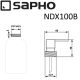 Запасная головка дозатора Sapho хром NDX110