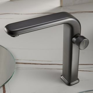 Смеситель для раковины Black&White Universe 7640GM оружейная сталь