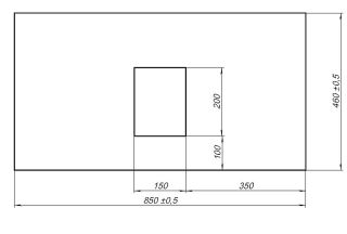 Столешница под раковину Allen Brau Infinity 85 1.21011.G Графит