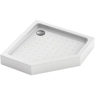 Душевой поддон пятиугольный (трапеция)Veconi Tezeo Acrylic TZ-53, 1000x1000x150, акрил, белый