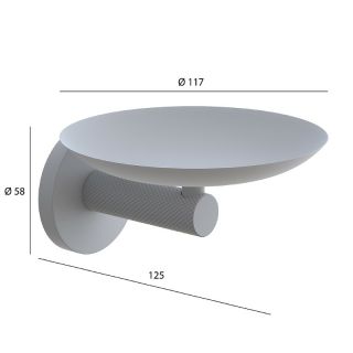 Мыльница Boheme Uno 10973-BRB брашированная бронза