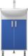 Тумба под раковину Corozo Колор 50см белый/синий SD-00000710
