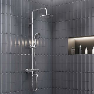 Душевая стойка Damixa Jupiter 977810000 с термостатом Хром