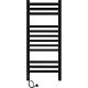 Полотенцесушитель электрический Laris Астор ЧКЧ12 350х900 L 73207664 Черный муар