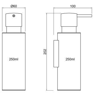 Дозатор для жидкого мыла Timo Saona 13339/03 Черный матовый