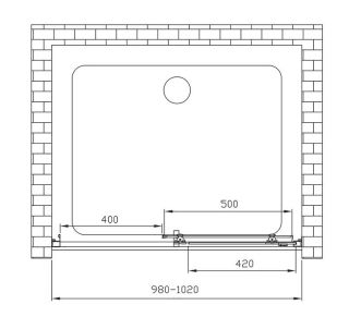 Душевая дверь Vincea Alpha VDS-3AL 100 см