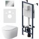 Комплект унитаза с инсталляцией AM.PM Awe IS47001.111700  с клав Pro S белый
