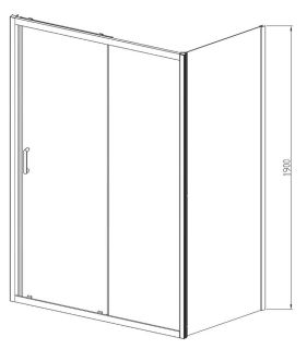 Душевой уголок Vincea Alpha VSR-3AL9010CL 100x90 см