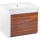 Подвесная тумба под раковину Veedi Vision VSN600T-CR 60см белый/дуб орех