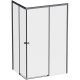 Душевой уголок AM.PM X-Joy W94G-403-12090-BТ 120х90 профиль Черный матовый стекло прозрачное