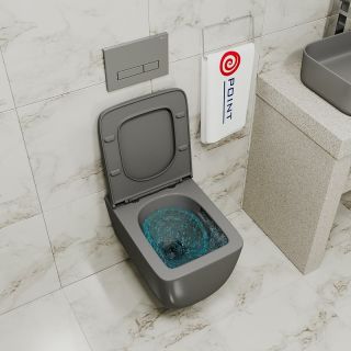 Комплект унитаза с инсталляцией Point Меркурий 886914GBO1+PN41831GM с сиденьем Микролифт