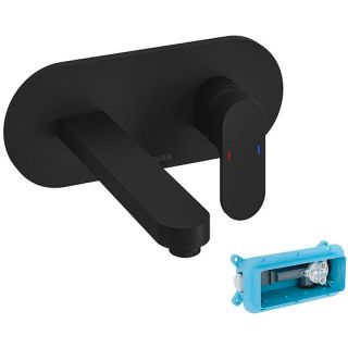 Смеситель для раковины встраиваемый Ravak Chrome X070430 чёрный матовый