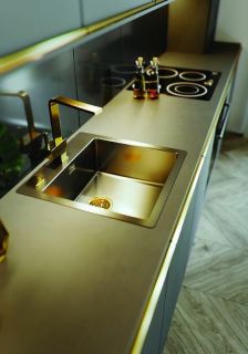 Смеситель для кухни Alveus Laguna Monarch Gold new 1134828 Золото