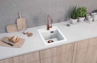 Кухонная мойка Alveus Granital Atrox 10 Arctic G11 400x500 1139079 Белая