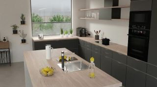 Кухонная мойка Alveus Pure 10 KMB-90 405x525 1103607 Брашированная сталь