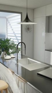 Смеситель для кухни Alveus Lyra-S Chr 1132184 Хром Черный