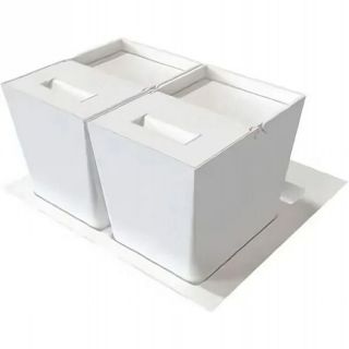 Система сортировки мусора Alveus 211959  ALBIO 45 2x16 L белый пластик